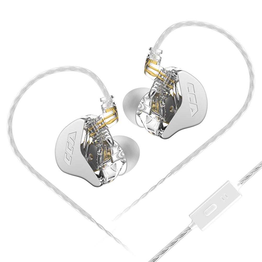 

Wired Dynamic In Ear Earphones with Microphone HIFI Bass Headphones Detachable Cable Sport Game Music Headphones срібний