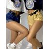 European and American Sexy Summer Camel Denim Shorts