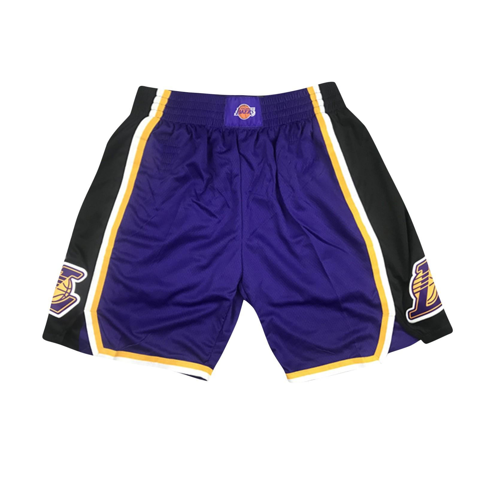 Ren Bag Retro Geborduurde Koord Cropped Basketbalshorts Trainingsshorts M