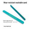 Fucai Washable Green Nail File 100/180 Grit Double-Sided Long Straight Shape