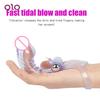 Funny He And She Finger Sleeve Point Massager Sex Toys Dildo Unisex Silicone Vibrator G