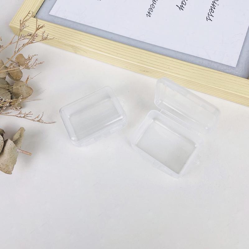 Customizable Mini Transparent Plastic Jewelry and Earplug Storage Box