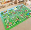 Road Traffic System Carpet Living Room Children's Bedroom Decoration Floor Rugs Cartoon Road Play Mat Soft Tatami Mats Non-slip
