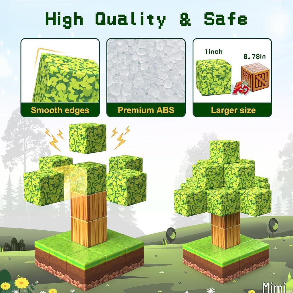 My Forest World Magnetic Cubes: Educational STEM Building Blocks