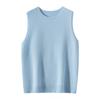 Women's 100% Cashmere Sleeveless Knit Camisole - Round Neck Base Layer Sweater.