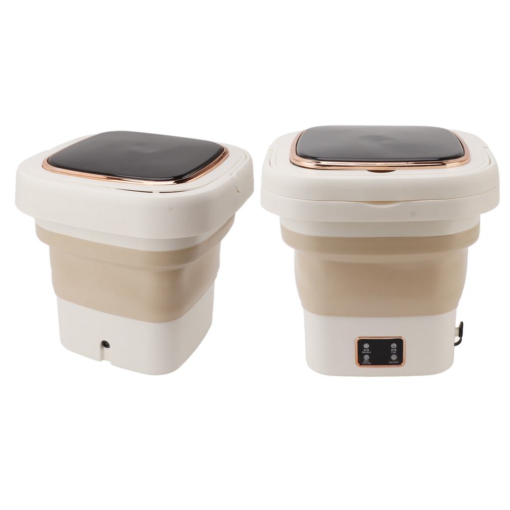 Portable Washing Machine 9L Automatic Small Foldable Bucket Washer for Dormitories Travel Business Trip
