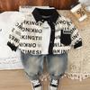Kids Casual Long-Sleeve Set, Comfortable Daily Wear Outfits