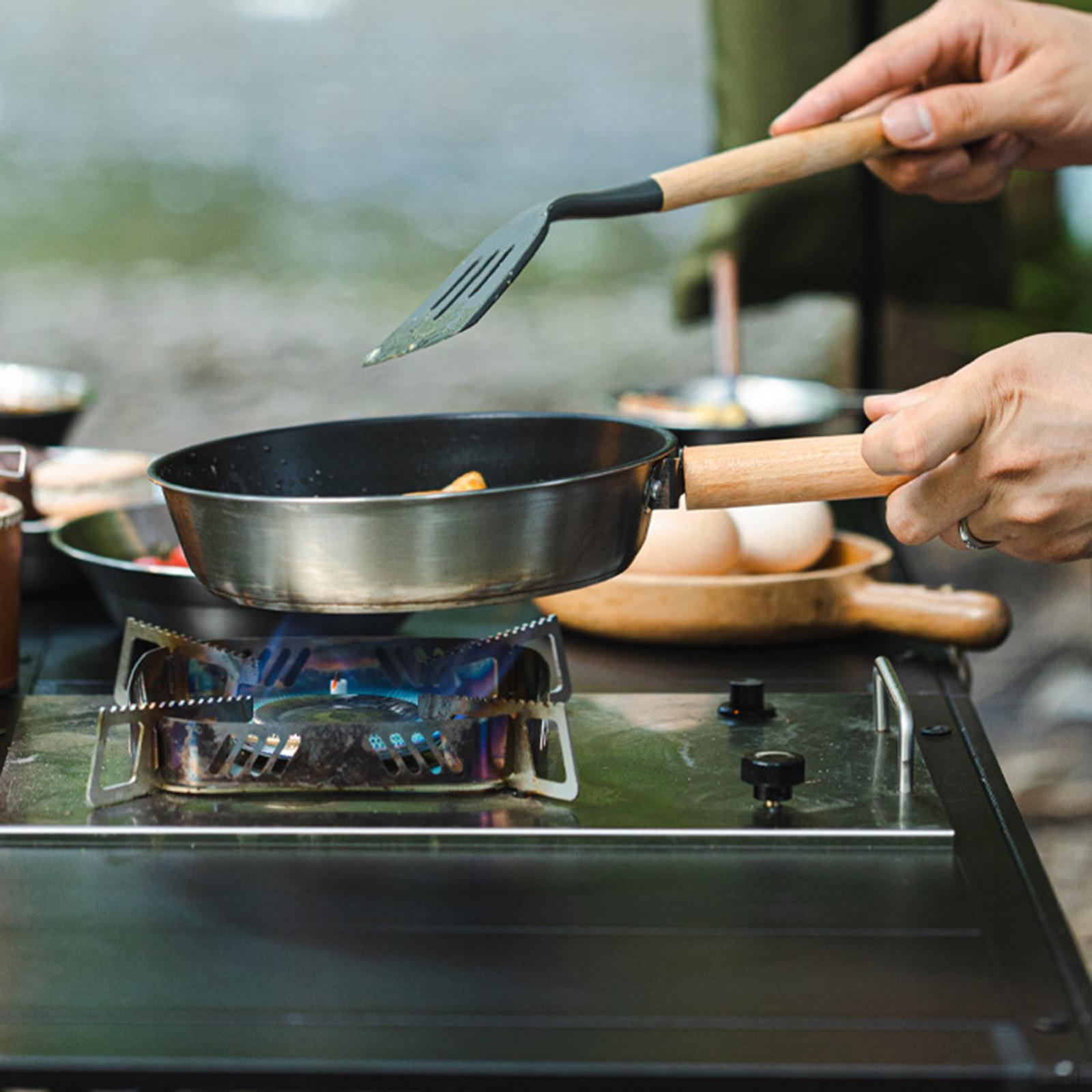 

Camping Frying Pan Stirring Boiling Cooking Saucepan for Kitchen Indoor Home