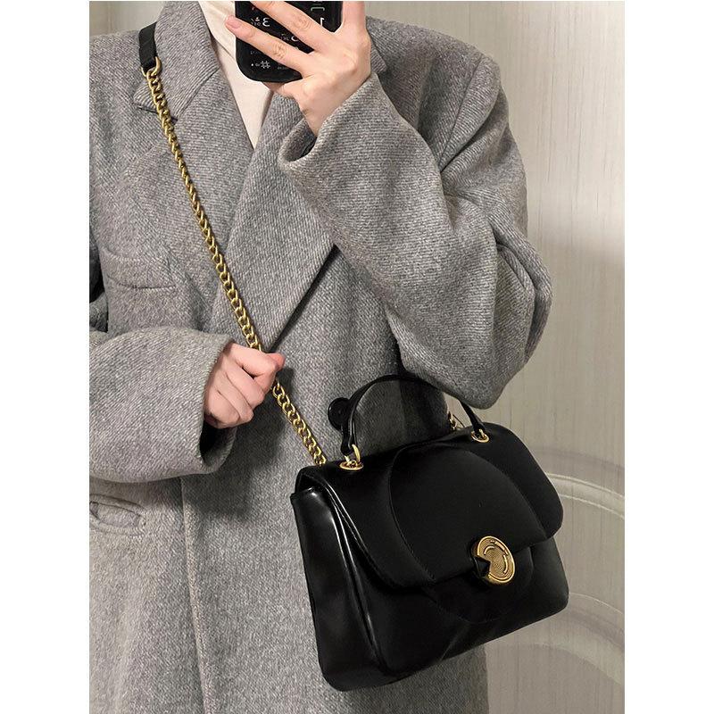 New Trendy Niche Design Simple Chain Underarm Bag Versatile Large Capacity Portable Shoulder Crossbody
