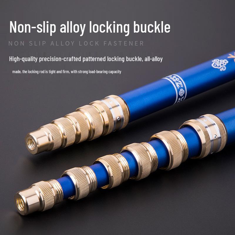 Teleskopowy Węglowy Podbierak 2.1m-2.4m: Ultra-Wytrzymały, Lekki do Wędkarstwa Muchowego Zawodniczego i na Duże Połowy