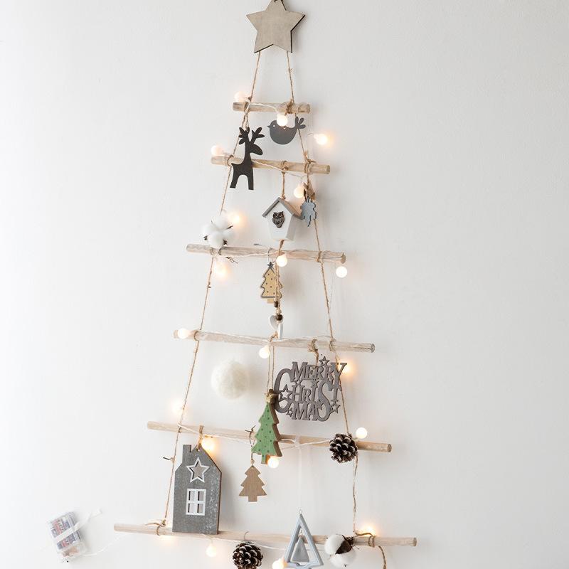 Get Into Xmas Spirit with 1/5/7 Tier DIY Wooden Wall Hanging, Decorations for Indoor Outdoor, Window Door Home Decor.
