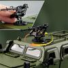 1/18 DONGFENG Warrior Military Alloy Armored Car Model Diecasts Metal Tank Explosion Proof Car Off-road Vehicles Model Sound Light Kids Toys Gift