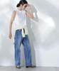 Nano Universe Sweat Sleeveless Size Anti-Soaked (R) Stain-Resistant T-Shirt, Women's, M, 030, White, 669-5124302