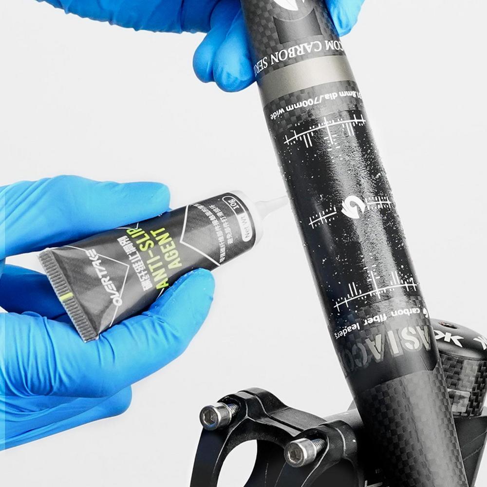 Agente Anti-Derrapante de Fibra de Carbono 10G Para Espigão de Selim Guidão Quadro Mesa Superfícies de Fibra de Carbono Acessório de Proteção Graxa de Bicicleta 1-4 peças