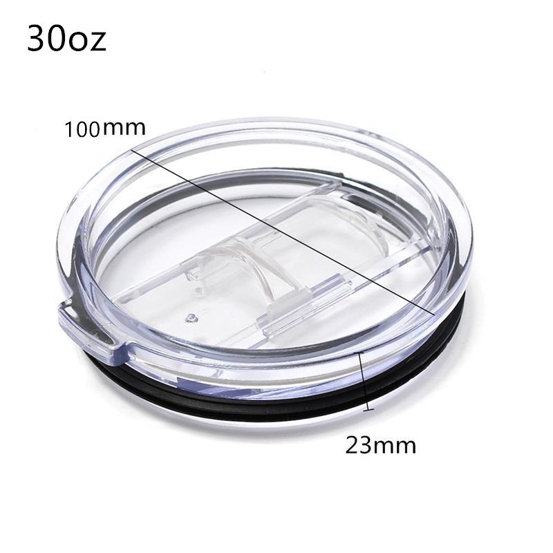 Newest Food Grade PP 20/30 Ounce Splash Spill Proof Clear Mugs Cups Lid Replacement Fit Vacuum Lid For YETI Rambler Tumbler Cup