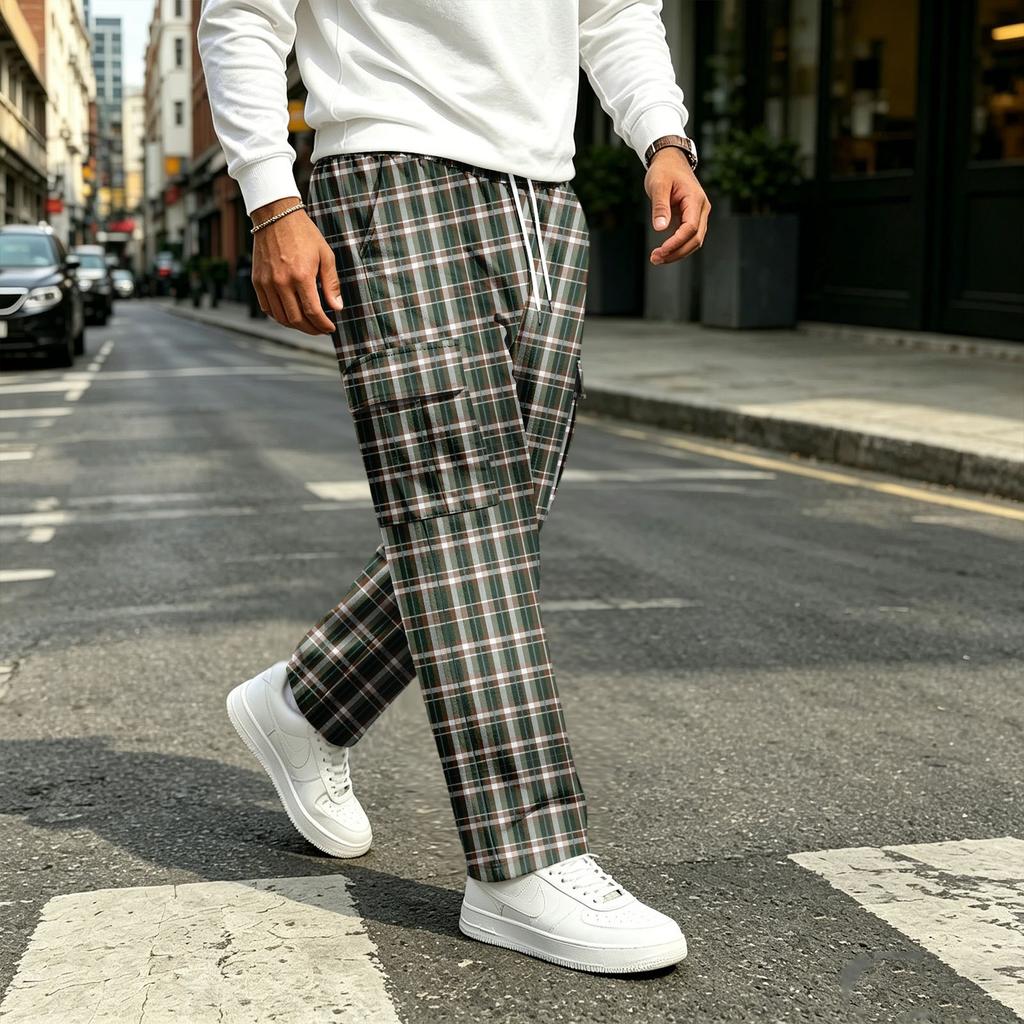 Men's Straight Leg Drawstring Joggers Sweatpants for Casual Commute Everyday Wear