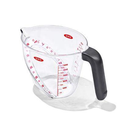 OXO Ölçü Kabı,Yeni Tip,Açılı Ölçü Kabı,Orta 500ml,Mikrodalga ve ,Isıya Dayanıklı,Tritandan Yapılmıştır