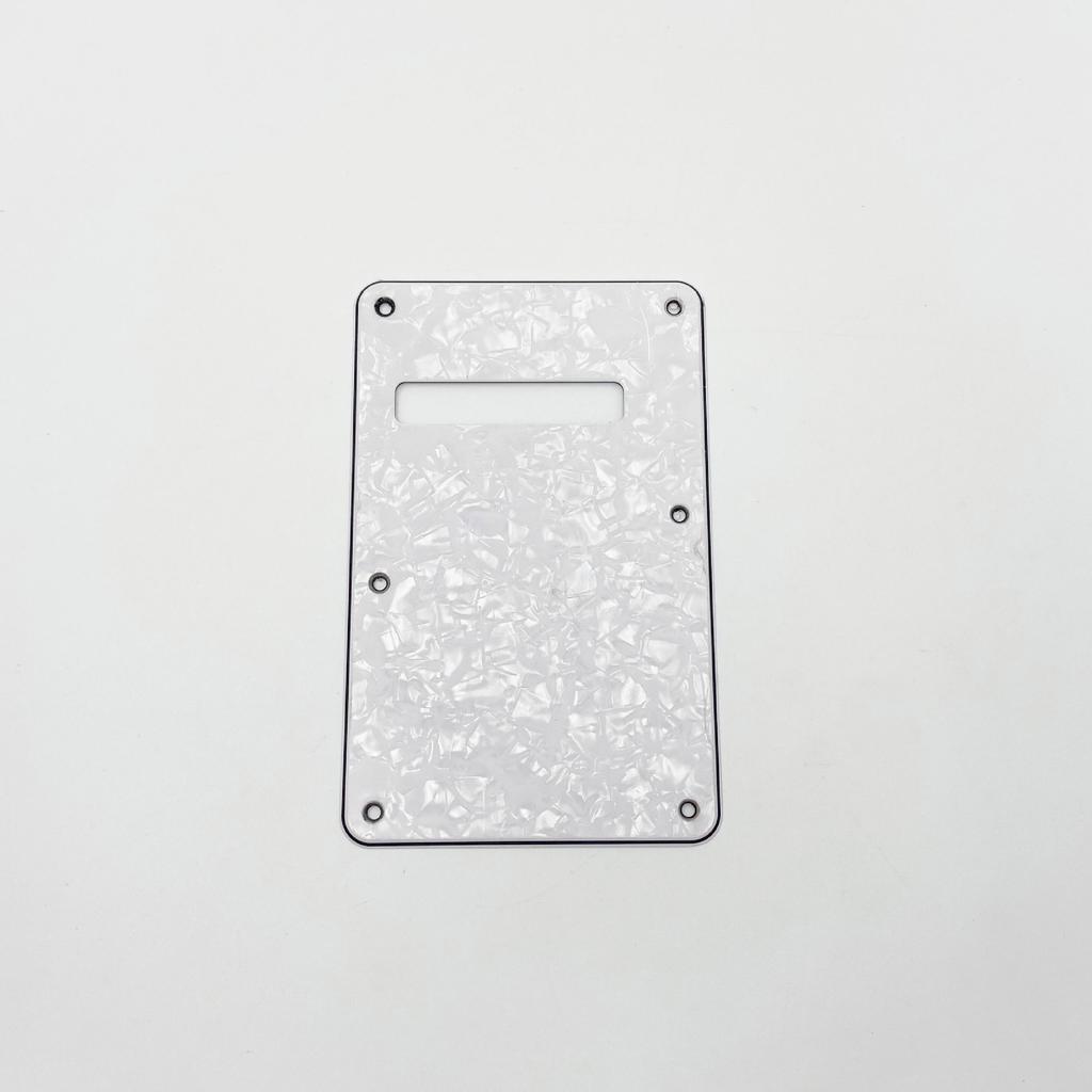Electric Guitar Back Plate Three-Layer PVC Pearl-Finish Guitar Back Plate Spring Compartment Cover Plate Back Plate with Offset Slotted Holes