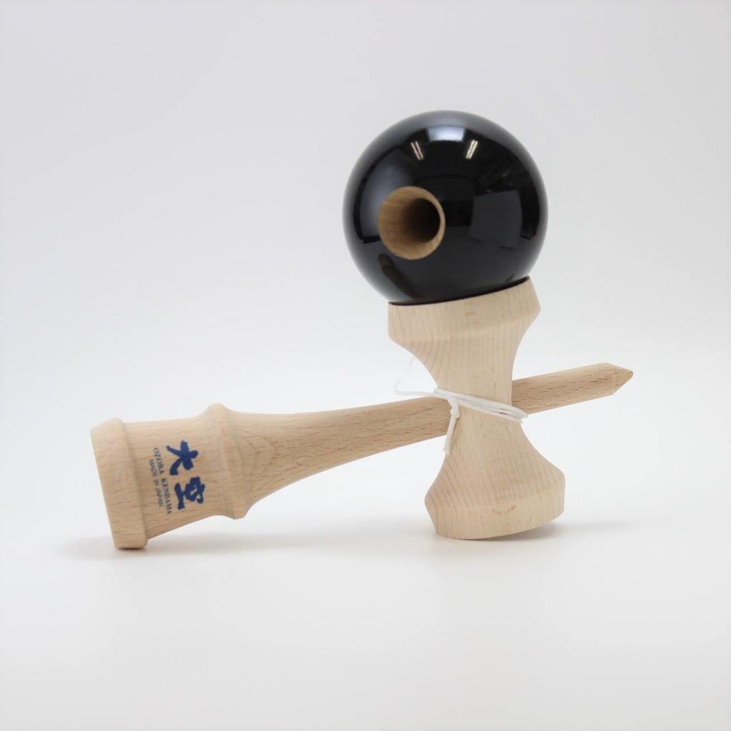 Langs Japan Yamagata Koubou Tävling Kendama Kendama Association Enfärgad Svart "Ozora" (Japan-certifierad)