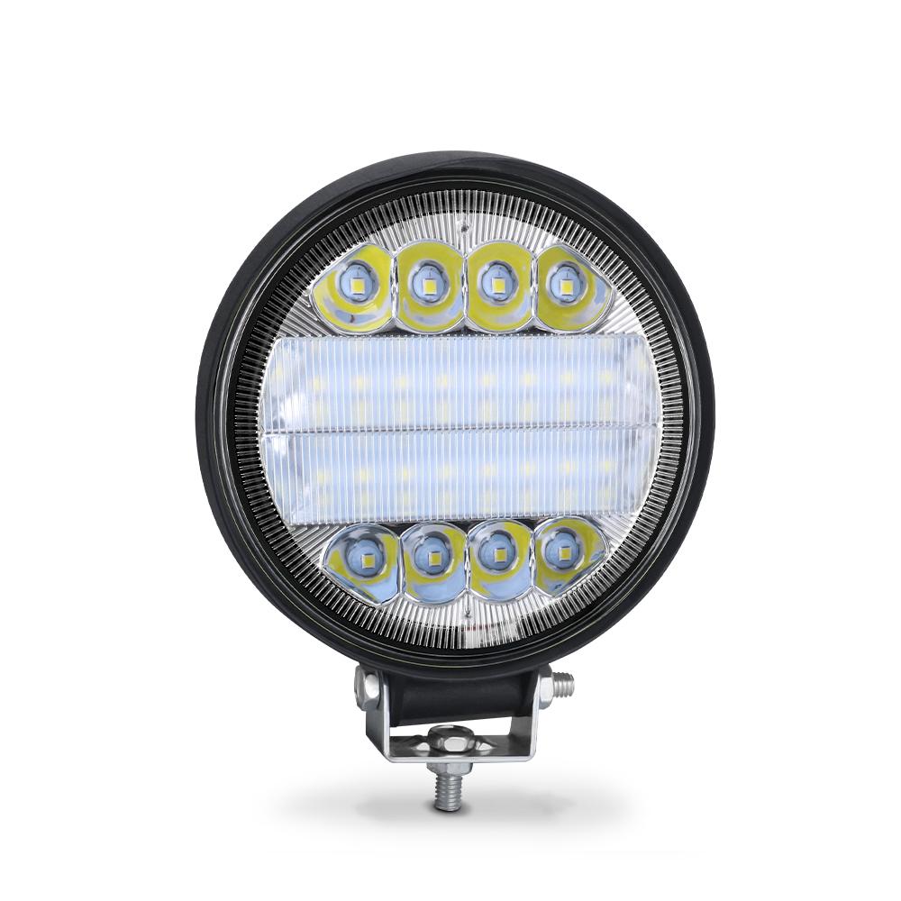 4x4 Led Work Light 72W 24LED Tractor Fog Light High Power Bar Round Spot offroad ATV Jeep For Truck SUV 4WD White 6000K 12V 24V