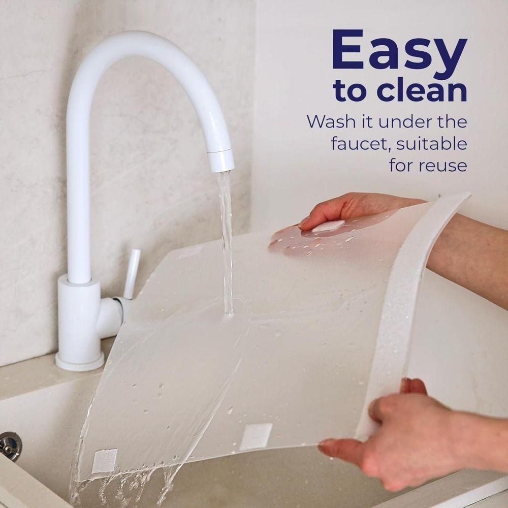 4Pcs/Set High Sided Cat Litter Box Pee Shields Seamless Waterproof Litter Box Splash Guard Easy Clean DIY