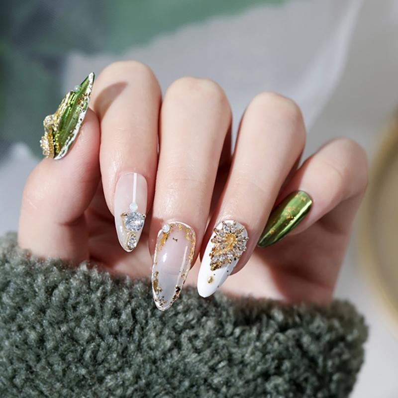 Aurora Pearl Silver Nails Glitter Dust Chrome Moonlight Silver Rubbing On Powder Shell Mirror Pigment Nail Art Supplies Decorati