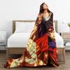 Ryomen Sukuna Velvet Throw Blanket Jujutsu Kaisen Anime Blanket for Sofa Travel Lightweight Bedspread,