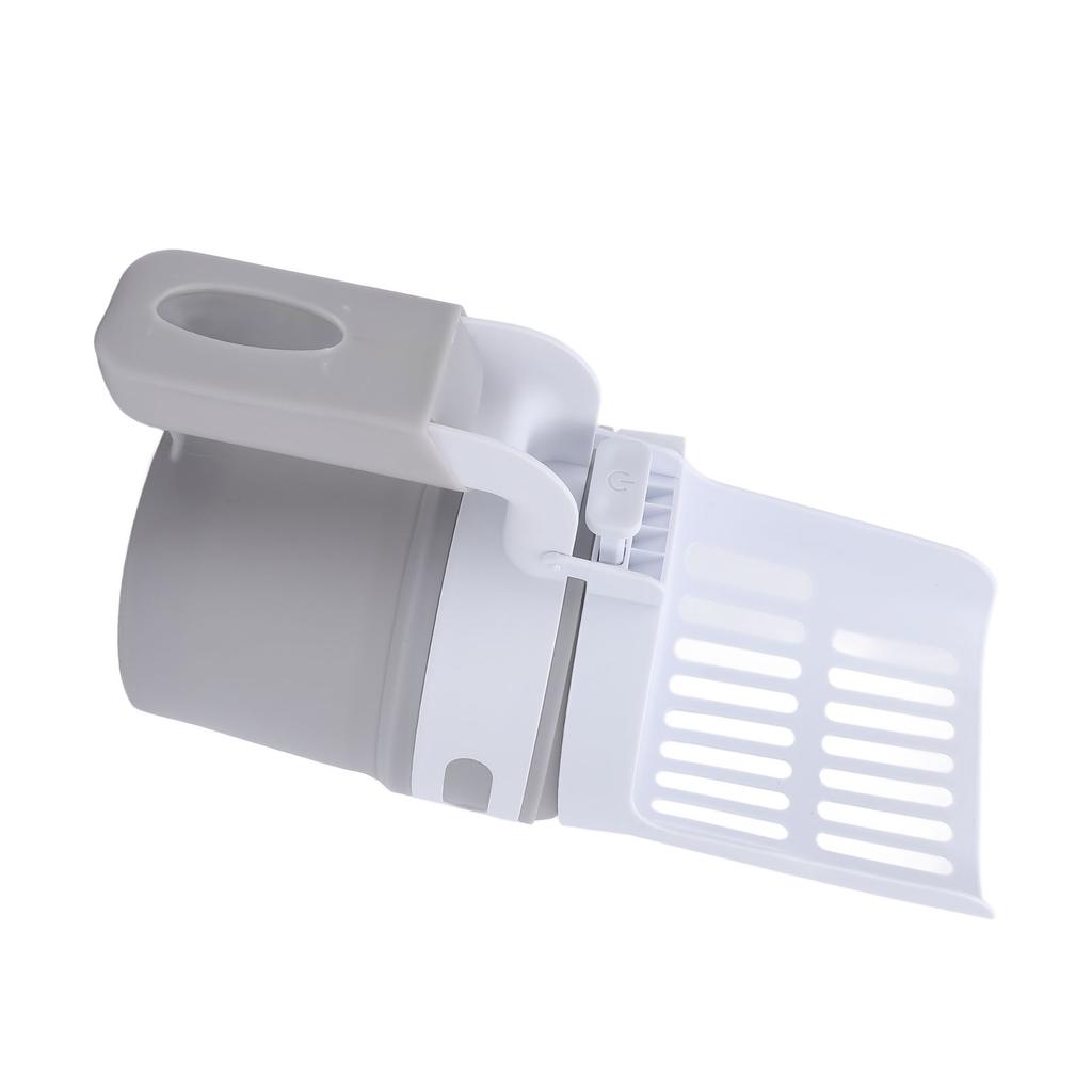 Katzenstreuschaufel mit Halter Große Kapazität Spritzwassergeschützt Faltbar Integrierte Streuschaufel für Katze