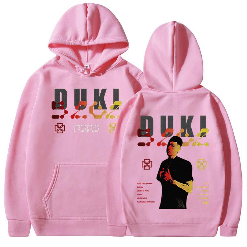 Rapper Duki 5202 MIXTAPE Album 2025 Hoodies Men's Women Clothing Hip Hop Sweatshirts Autumn Winter Fleece Long Sleeve Pullovers