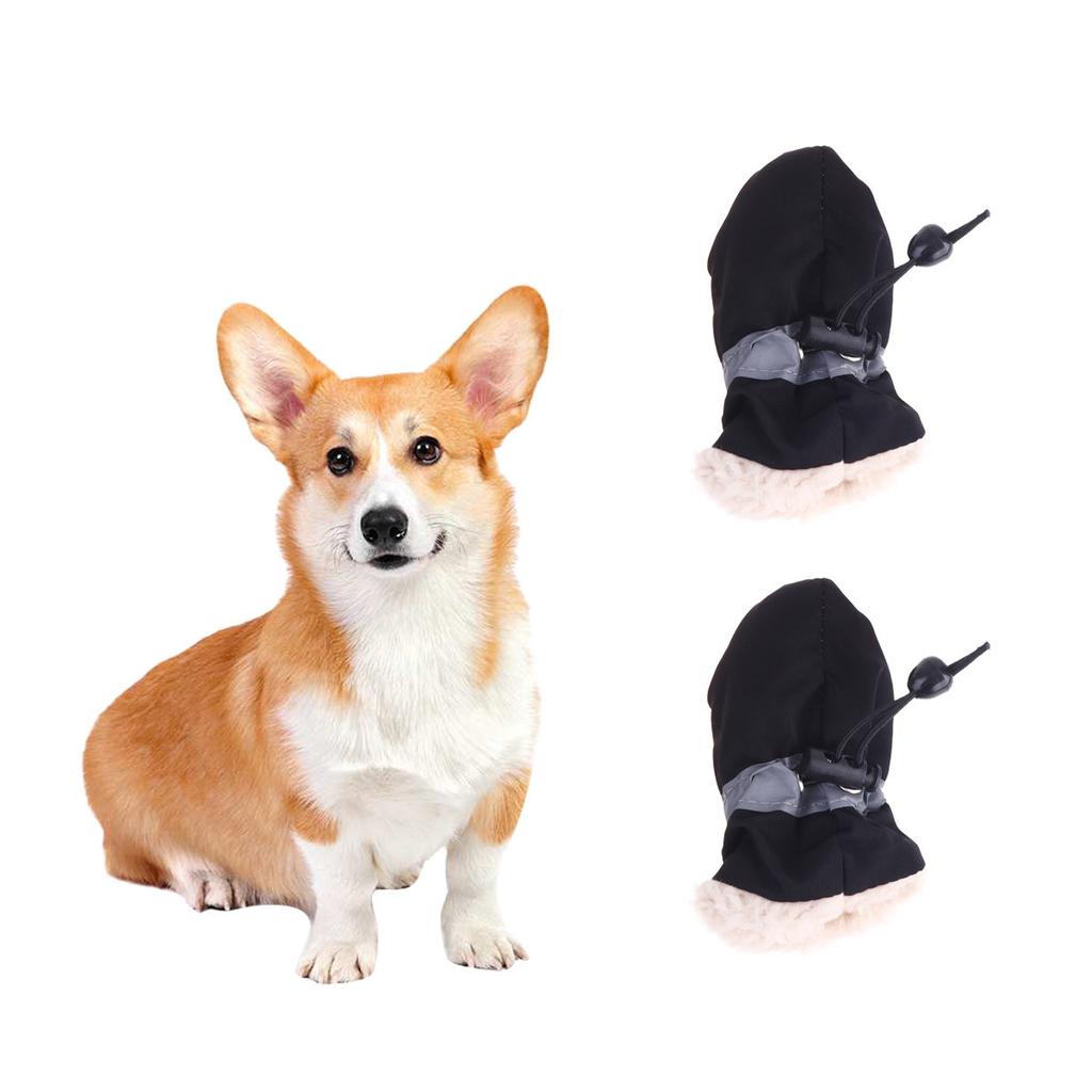 4Pcs Non-Slip Pet Shoes Dog Boots for Dogs Outdoor Use Jagged Stones Snow Abrasive Surfaces Paw Protection Comfortable