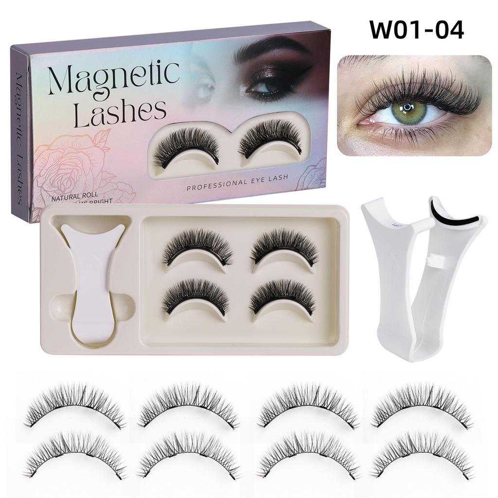 2 Pairs Magnetic Eyelashes - Premium Box Set with Carrying Case