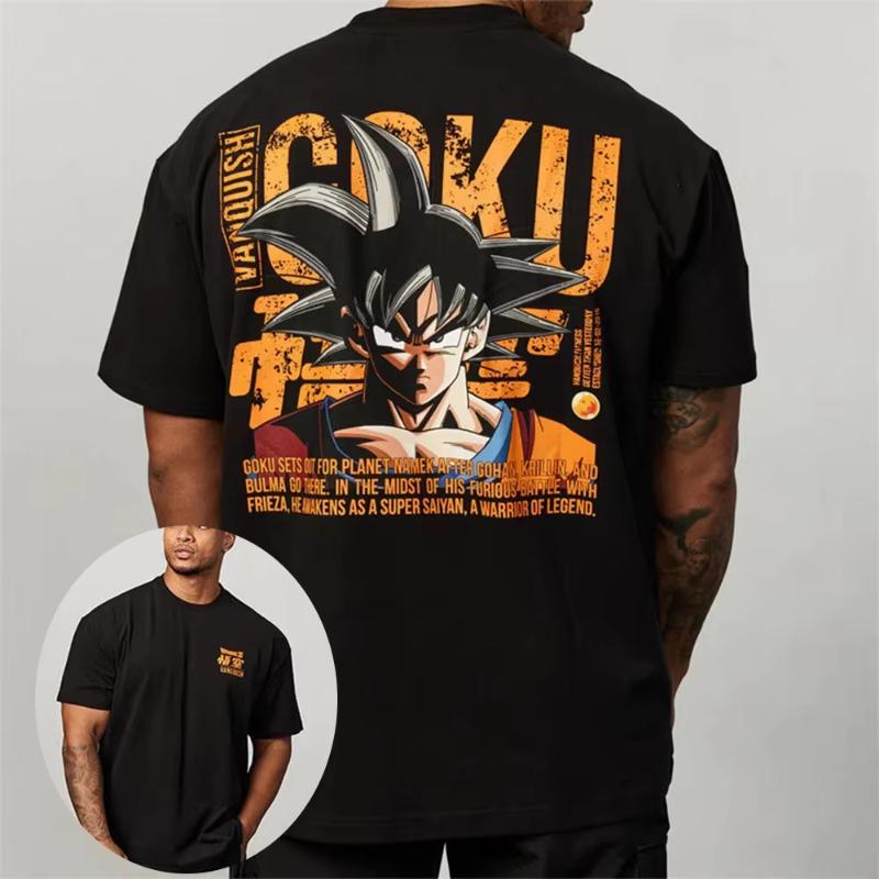 

Dragon Ball Mens Tshirt Frieza Japanese Anime Summer Boy Spring and Autumn Childrens Short Sleeves ParentChild Wear S
