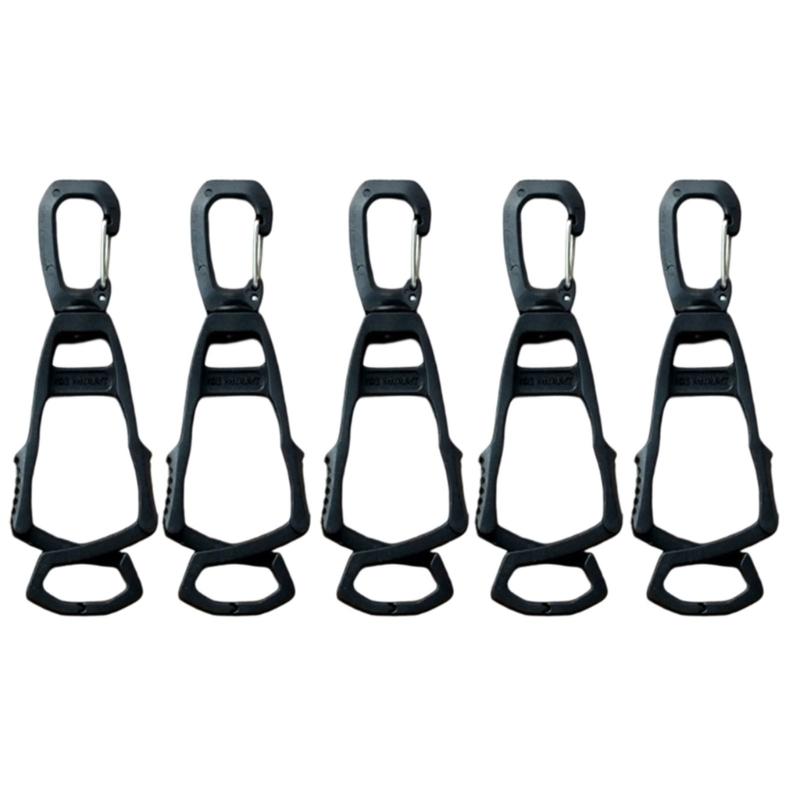 Multipurpose Clip Hook for Outdoor Organization Plastic Clamps with Nonslip Grip for Camping Hiking Accessories