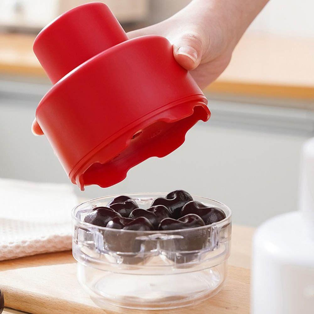 Easy-Press Cherry Corer Plastic Cherry Stone Remover Time Saving Cherry Pitter  Jujube Pitter