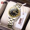 OPK 8103 Classic Luxury Ladies Wristwatch Waterproof Dual Calendar Steel Strap Luminous Original New Quartz Women's Watches