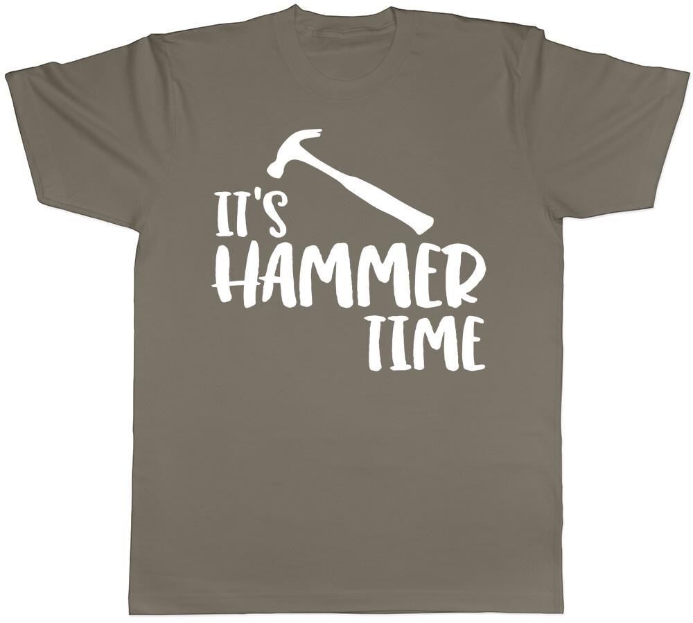Mens DIY TShirt Funny Hammer Time Tools Handyman Fathers Day Birthday Tee