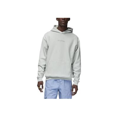 Men Air Jordan Embroidered Fleece Hoodie Light Grey FJ1967-034