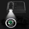2Pcs Car Door Emblem Light LED Welcome Lamp Wireless Laser Projector For Skoda Octavia MK2 MK3 2 3 A7 Fabia Karoq Kodiaq Superb Rapid Kamiq