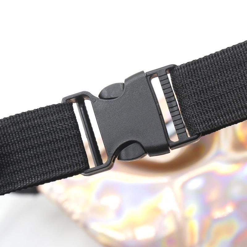 Women's Reflective Crossbody Laser Waist & Chest Bag - Trendy Outdoor Beach Bag