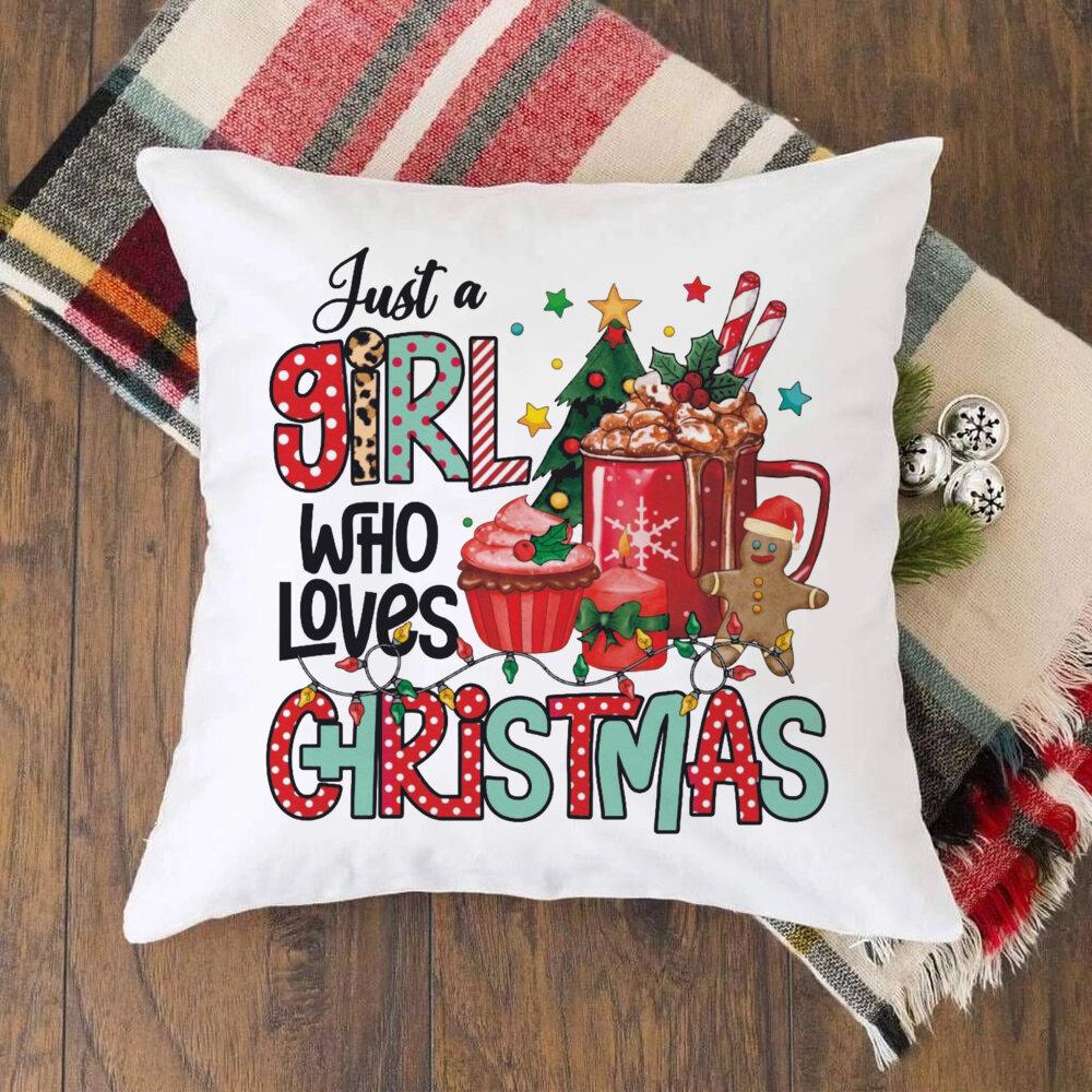 Christmas Crew Deer Print Pillow Case Winter Party Decor Home Cushion Cover Fall Holiday Pillowcase Xmas Gift for Family Friends