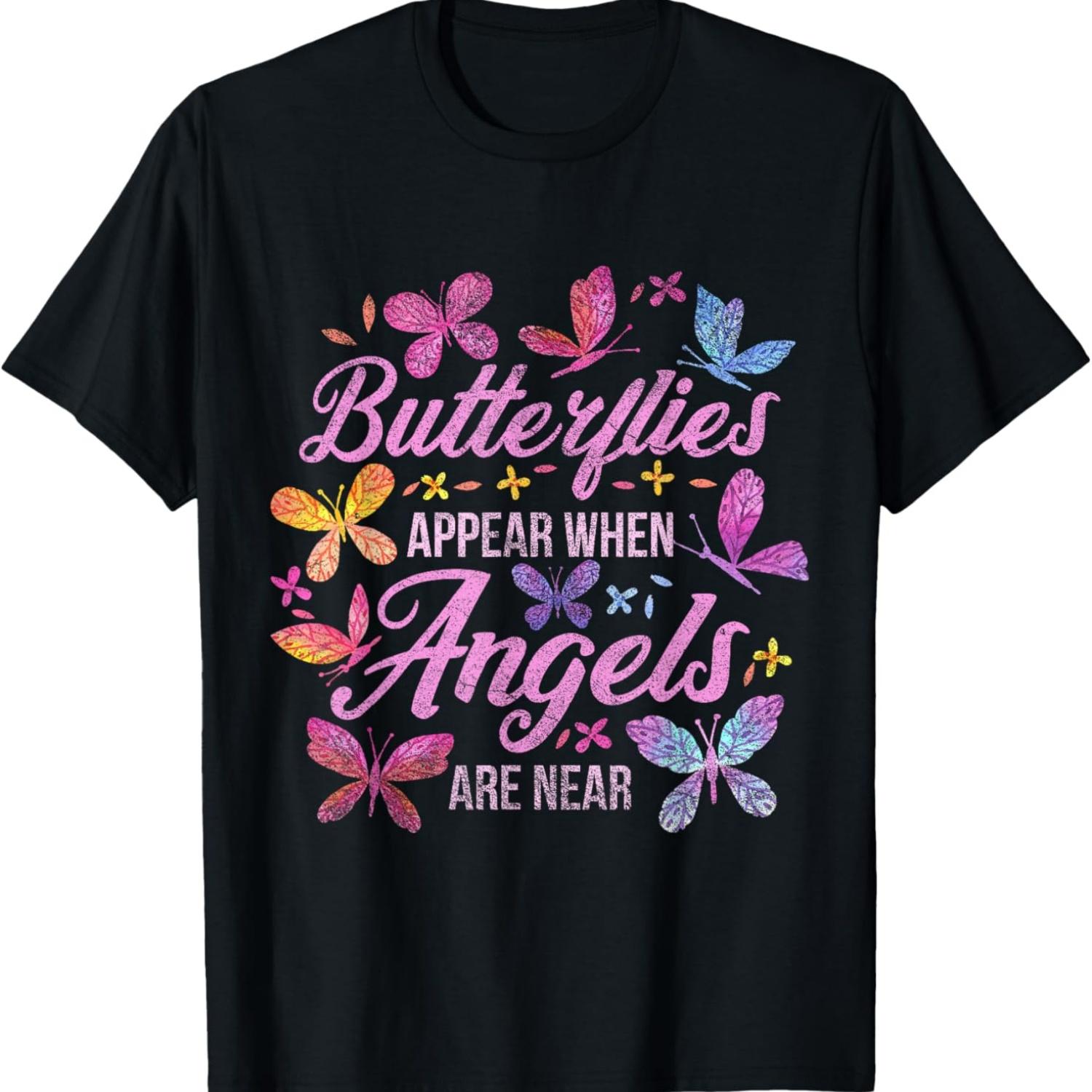 

Animal Tees & Gifts Butterfly T-Shirt - Unisex-Adults & Kids - Black - Small - Long Sleeve - Nature-Inspired Classic Casual XXXXXL чёрный