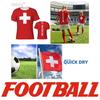 Zwitsers Zwitserland SUISSE Voetbal Voetbal T-shirt Print 3D Nationaal Shirt Vlag Training Ronde Hals Unisex Mannen Vrouwen Sport JUICH Korte Mouw Uniform