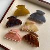 Korean Style Medium Ponytail Claw Clip - Acetate Shark Clip Hair Accessory for Women
