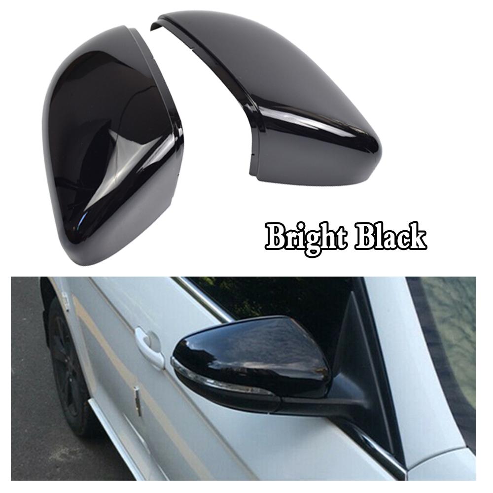 

Для Volkswagen VW Golf 6 VI MK6 GTI R20 2010-2013 Ярко-черный и углеродное волокно с рисунком бокового крыла Зеркало заднего вида