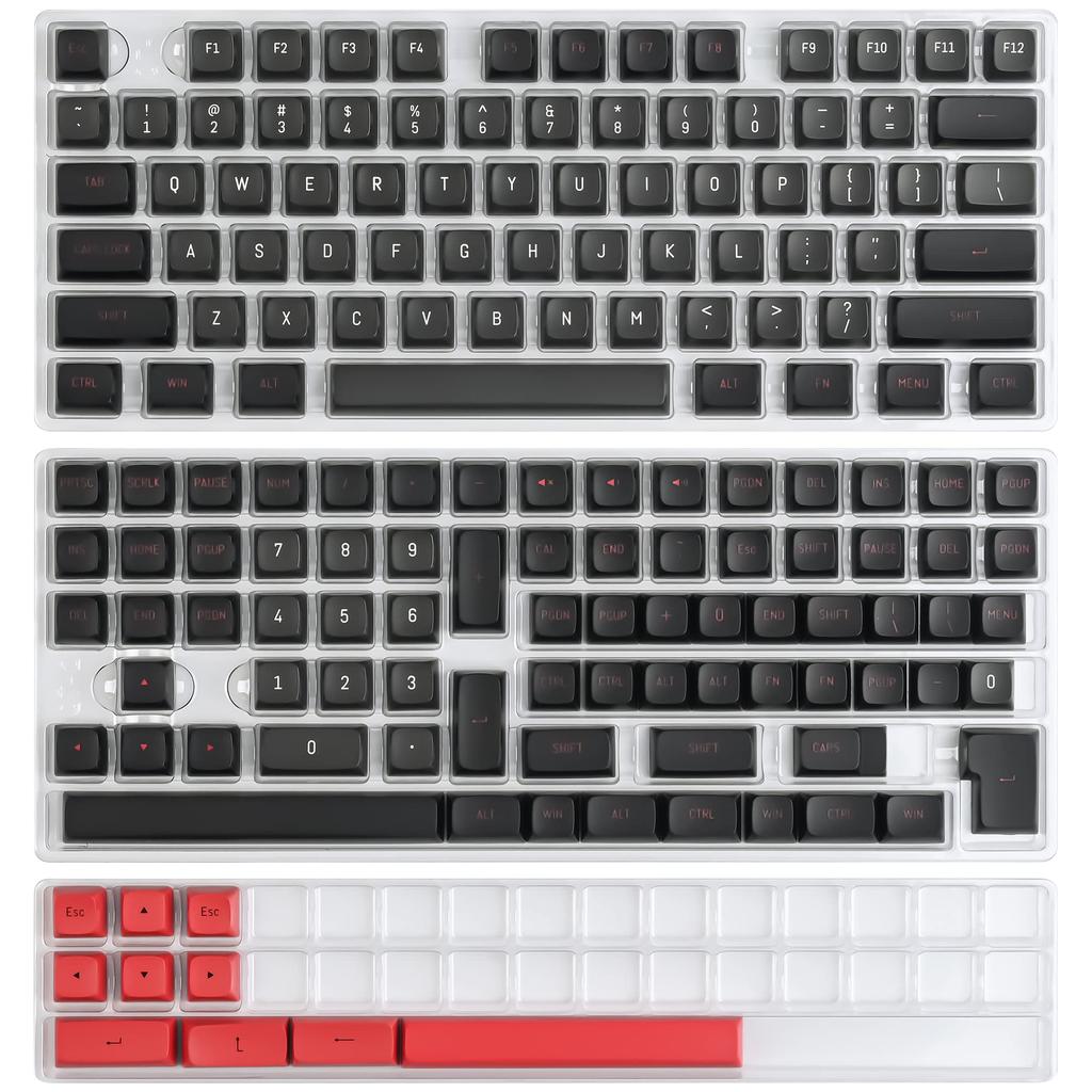 Evil Dolch CSA Custom Keycap Set for MX Switches Gaming Mechanical Keyboards Keycaps, 160-Key Double-Shot Cherry/Gateron 60%/64/GK61