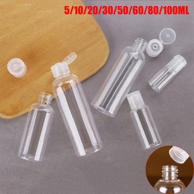 5-100ML Klarer Plastik-Lotionbehälter Leerer Behälter Flasche Shampoo-Flasche Nachfüllbar