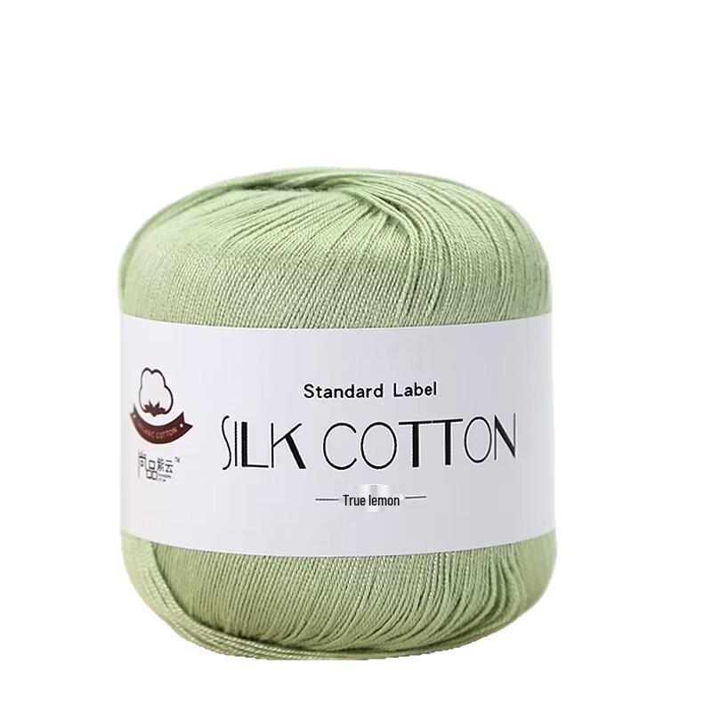 No. 6 Hand-Knitted Doll Yarn: Silk, Cotton & Linen Blend for DIY Crochet & Clothing