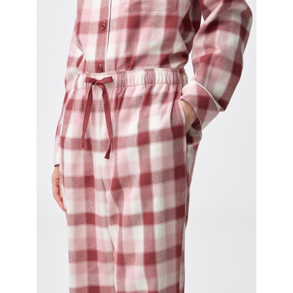 Gu By Uniqlo Flannel Pajama Long Sleeve Long Pants