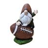 3pcs Rugby Gnome Statue Resin Decoration For Super Bowl Indoor Outdoor Garden Table Miniature Ornament 10.5x6.5x4.5cm
