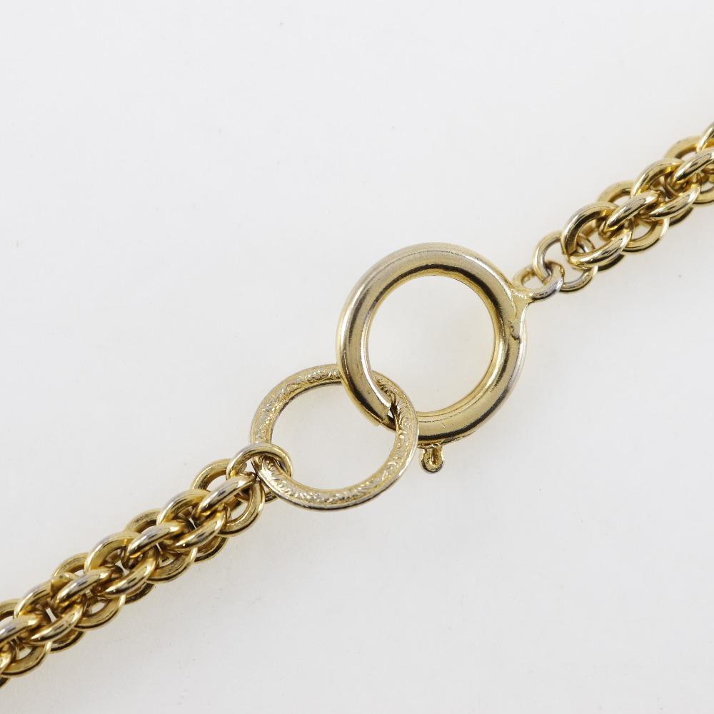 CHANEL long Necklace vintage Plated Gold 144g Women Used